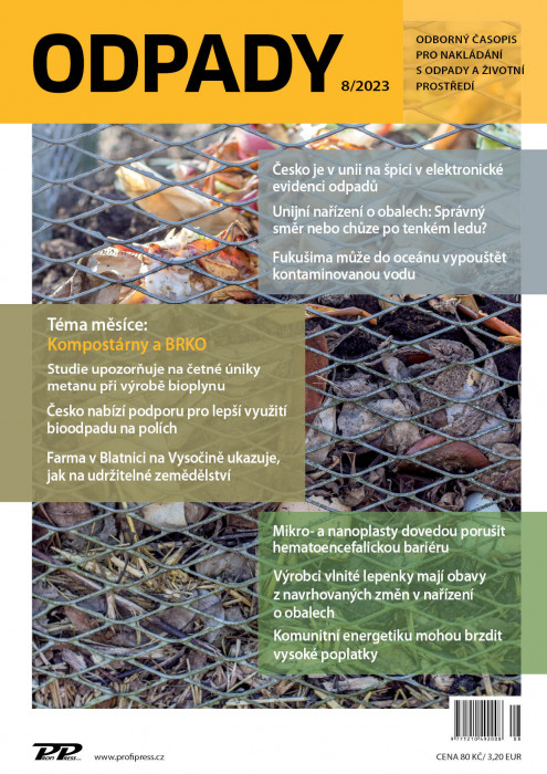 Obálka titulu Odpady - vydanie č. 8/2023