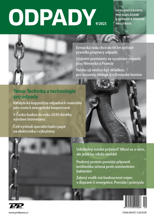 Obálka titulu Odpady - vydanie č. 9/2023