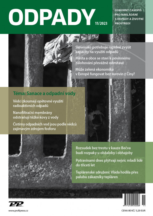 Obálka titulu Odpady - vydanie č. 11/2023