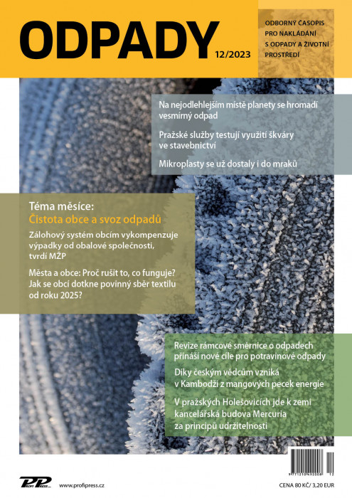 Obálka titulu Odpady - vydanie č. 12/2023