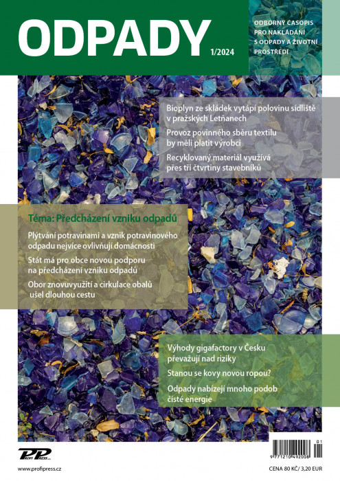Obálka titulu Odpady - vydanie č. 1/2024