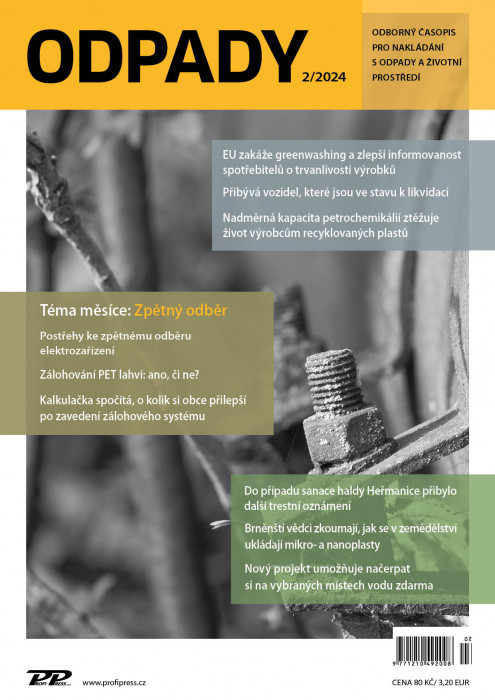 Obálka titulu Odpady - vydanie č. 2/2024