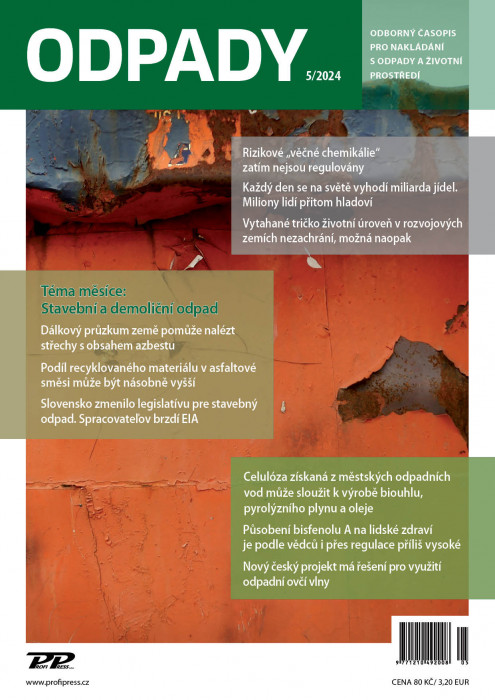 Obálka titulu Odpady - vydanie č. 5/2024