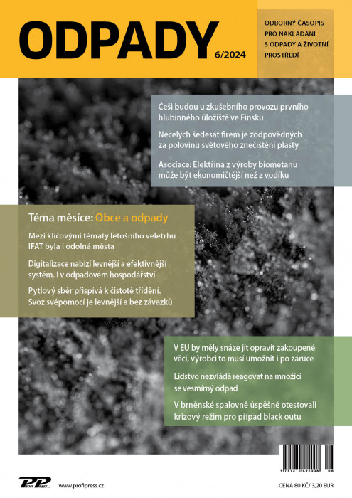 Obálka titulu Odpady - vydanie č. 6/2024