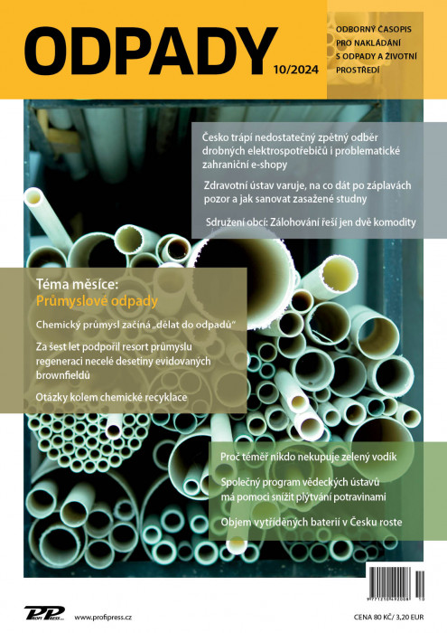 Obálka titulu Odpady - vydanie č. 10/2024