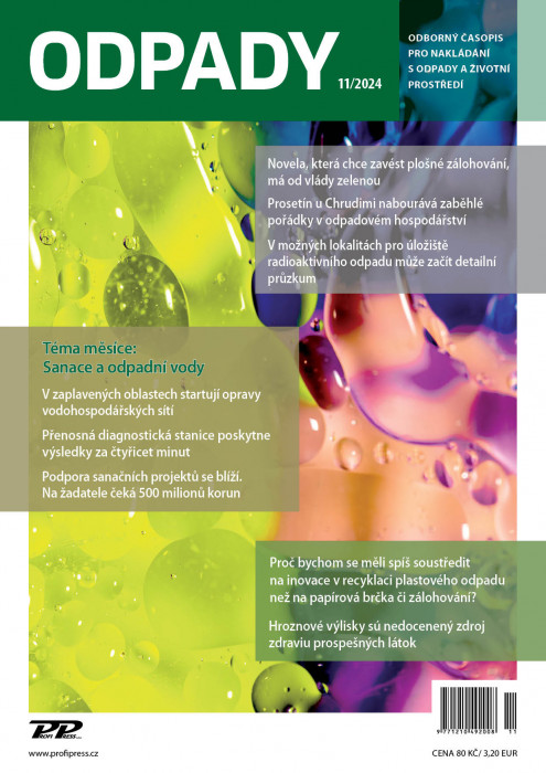 Obálka titulu Odpady - vydanie č. 11/2024