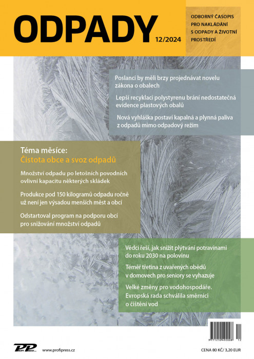 Obálka titulu Odpady - vydanie č. 12/2024