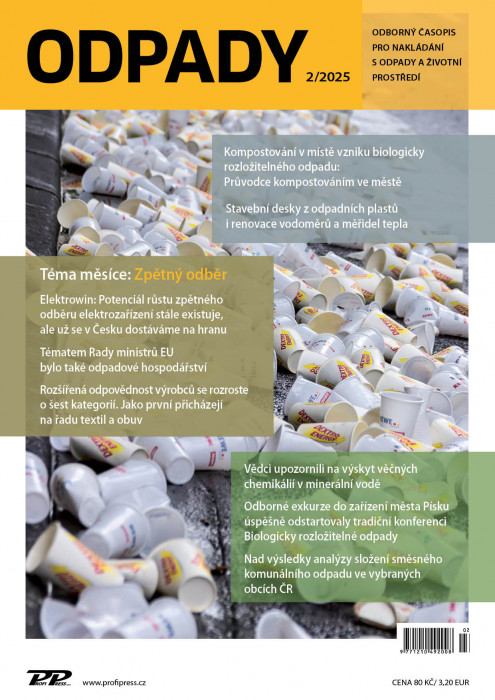 Obálka titulu Odpady - vydanie č. 2/2025