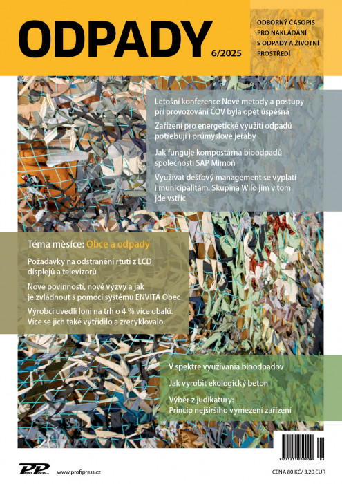 Obálka titulu Odpady - vydanie č. 6/2025