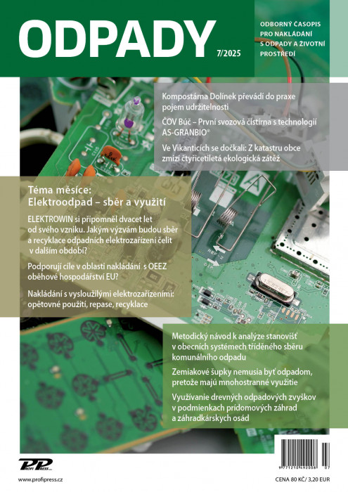 Obálka titulu Odpady - vydanie č. 7/2025