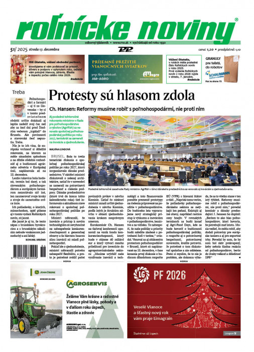 Obálka titulu Rolnické noviny