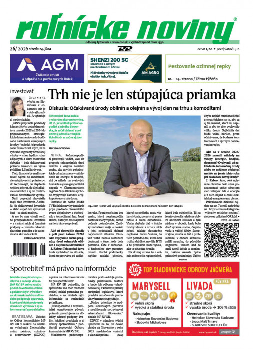 Obálka titulu Rolnické noviny