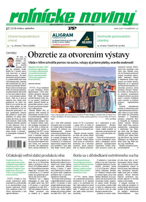 Obálka titulu Rolnické noviny