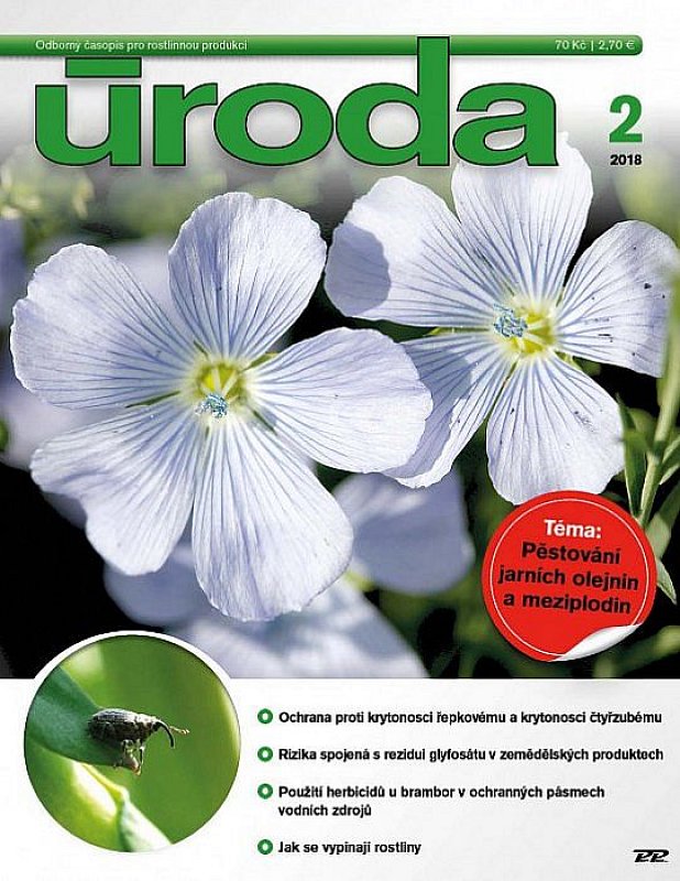 Obálka titulu Úroda/Rostlinolékař - vydanie č. 2/2018