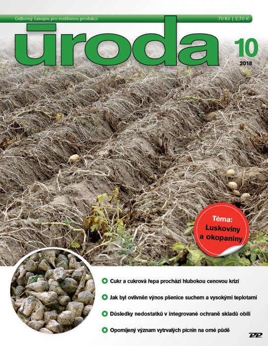 Obálka titulu Úroda/Rostlinolékař - vydanie č. 10/2018