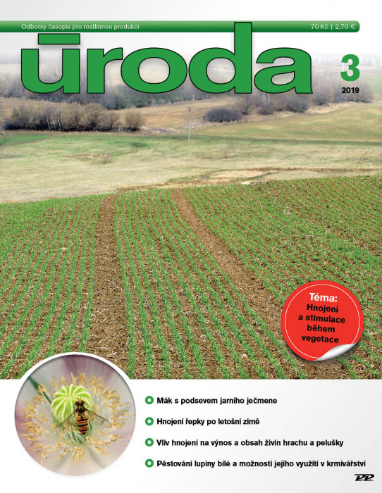 Obálka titulu Úroda/Rostlinolékař - vydanie č. 3/2019