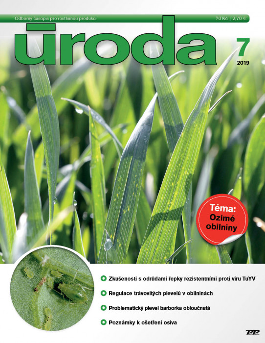 Obálka titulu Úroda/Rostlinolékař - vydanie č. 7/2019
