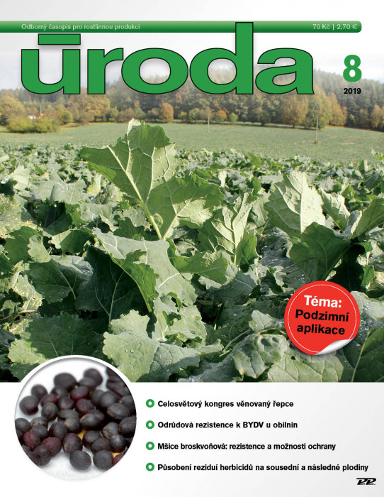Obálka titulu Úroda/Rostlinolékař - vydanie č. 8/2019