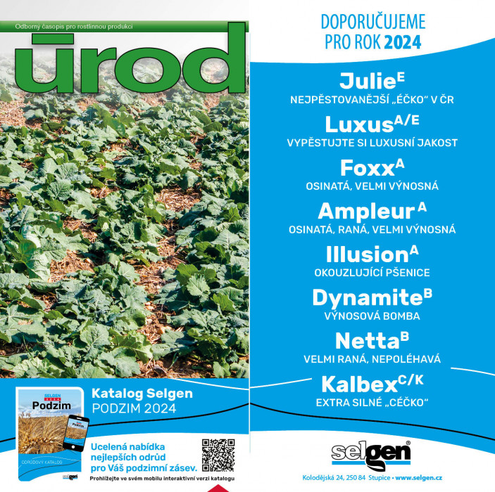 Obálka titulu Úroda/Rostlinolékař - vydanie č. 8/2024