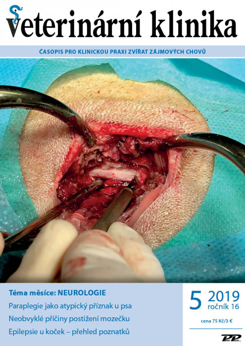 Obálka titulu Veterinární klinika - vydanie č. 5/2019