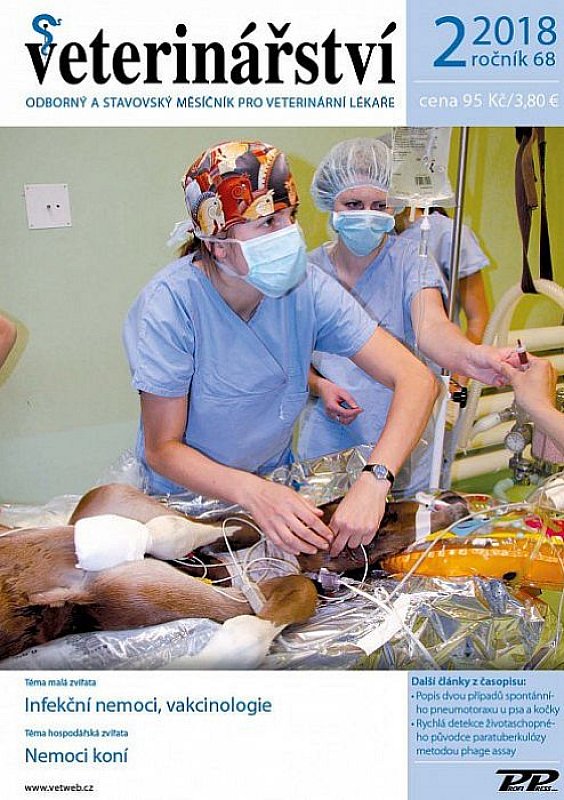 Obálka titulu Veterinářství - vydanie č. 2/2018