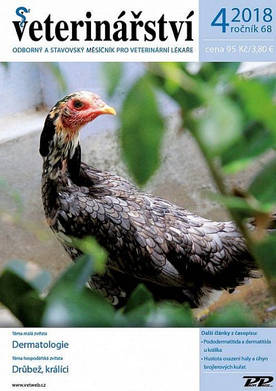 Obálka titulu Veterinářství - vydanie č. 4/2018