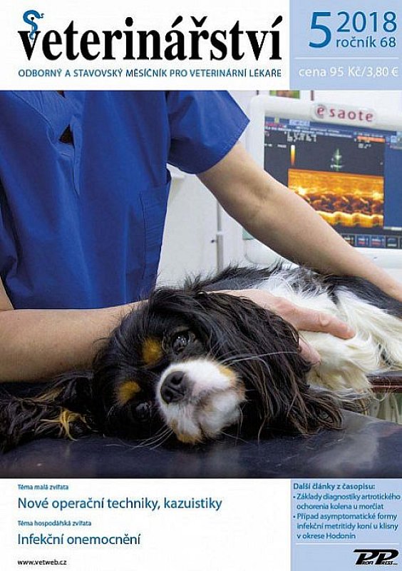 Obálka titulu Veterinářství - vydanie č. 5/2018