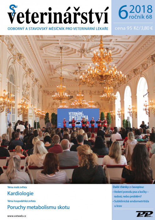 Obálka titulu Veterinářství - vydanie č. 6/2018