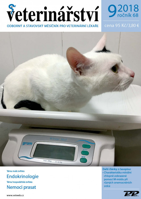 Obálka titulu Veterinářství - vydanie č. 9/2018