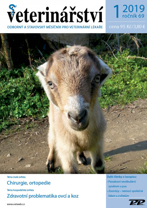 Obálka titulu Veterinářství - vydanie č. 1/2019