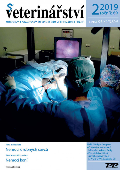 Obálka titulu Veterinářství - vydanie č. 2/2019