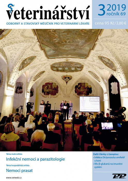 Obálka titulu Veterinářství - vydanie č. 3/2019