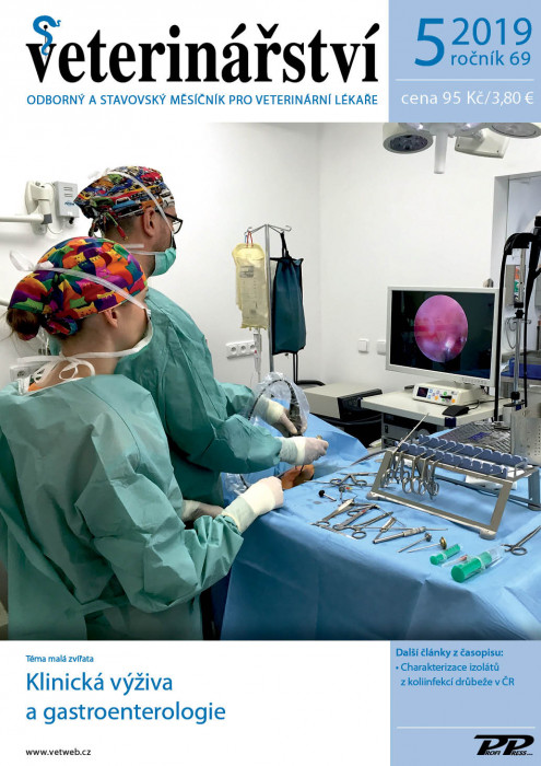 Obálka titulu Veterinářství - vydanie č. 5/2019