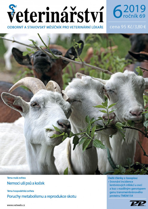 Obálka titulu Veterinářství - vydanie č. 6/2019