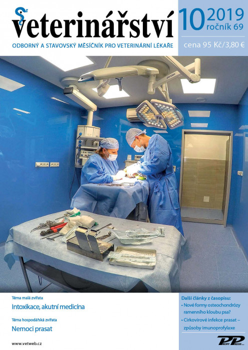 Obálka titulu Veterinářství - vydanie č. 10/2019
