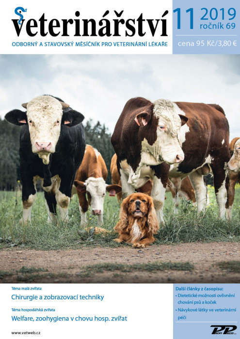 Obálka titulu Veterinářství - vydanie č. 11/2019