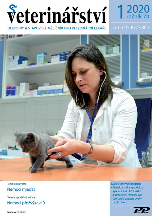 Obálka titulu Veterinářství - vydanie č. 1/2020