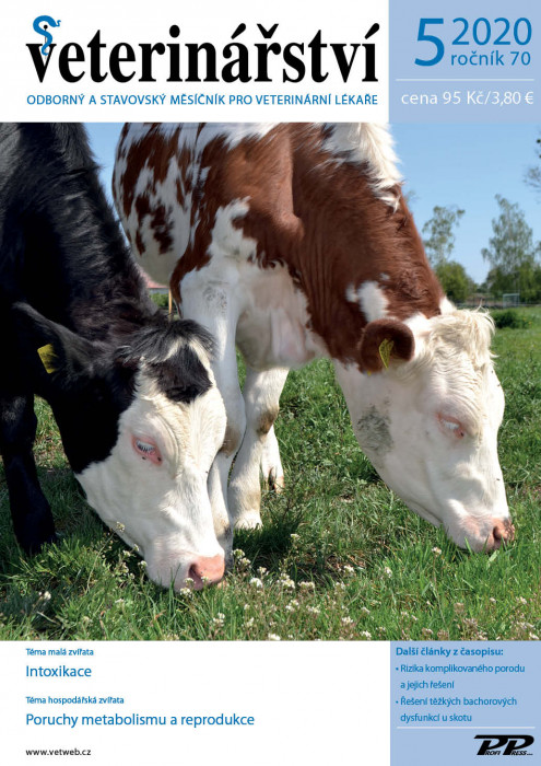 Obálka titulu Veterinářství - vydanie č. 5/2020