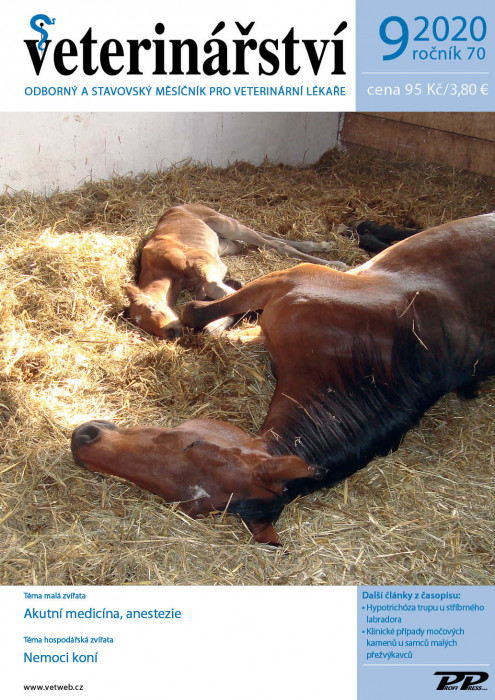 Obálka titulu Veterinářství - vydanie č. 9/2020