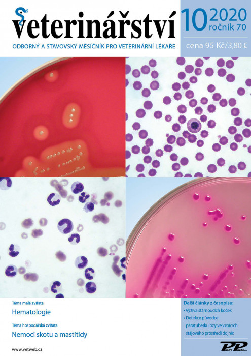 Obálka titulu Veterinářství - vydanie č. 10/2020