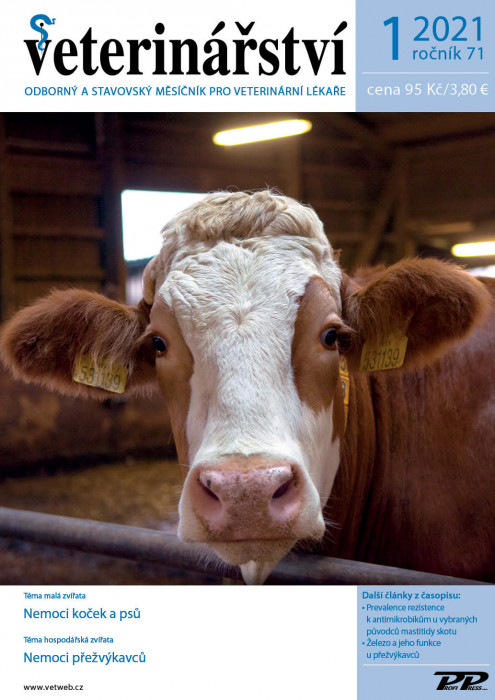 Obálka titulu Veterinářství - vydanie č. 1/2021