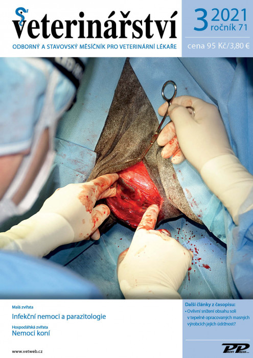 Obálka titulu Veterinářství - vydanie č. 3/2021