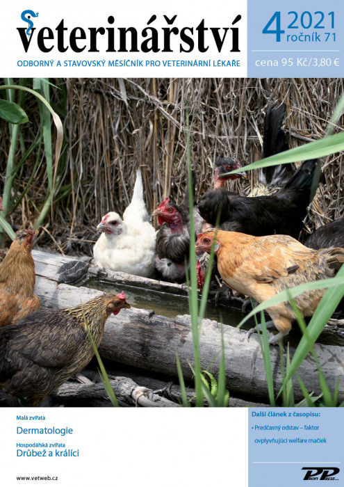 Obálka titulu Veterinářství - vydanie č. 4/2021