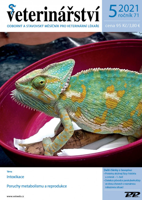 Obálka titulu Veterinářství - vydanie č. 5/2021