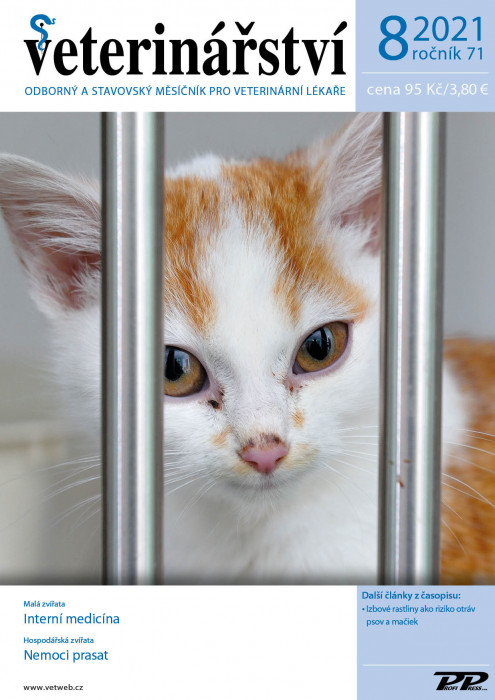 Obálka titulu Veterinářství - vydanie č. 8/2021