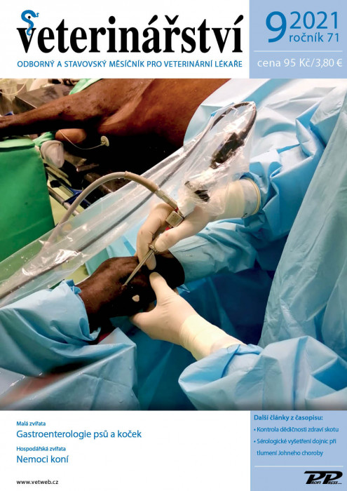Obálka titulu Veterinářství - vydanie č. 9/2021