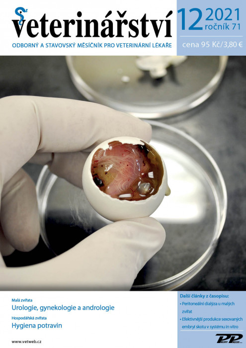 Obálka titulu Veterinářství - vydanie č. 12/2021