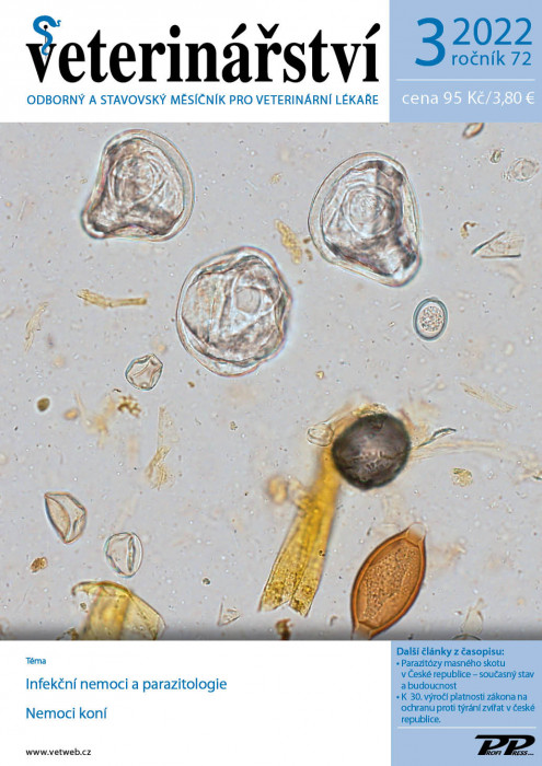 Obálka titulu Veterinářství - vydanie č. 3/2022