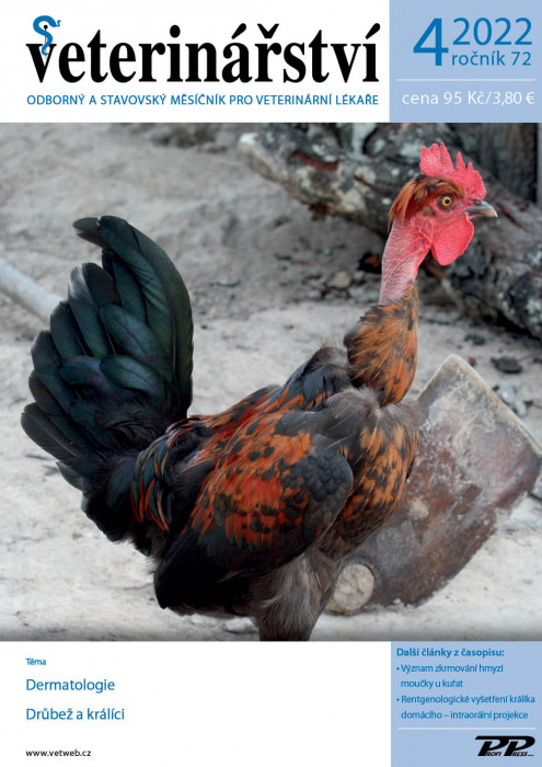 Obálka titulu Veterinářství - vydanie č. 4/2022