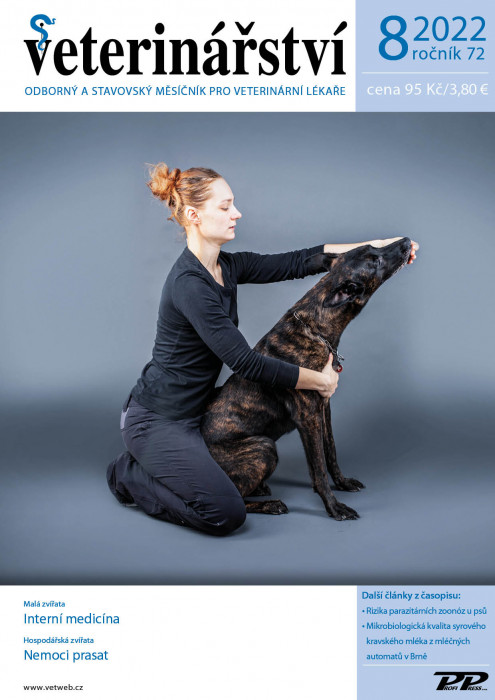 Obálka titulu Veterinářství - vydanie č. 8/2022